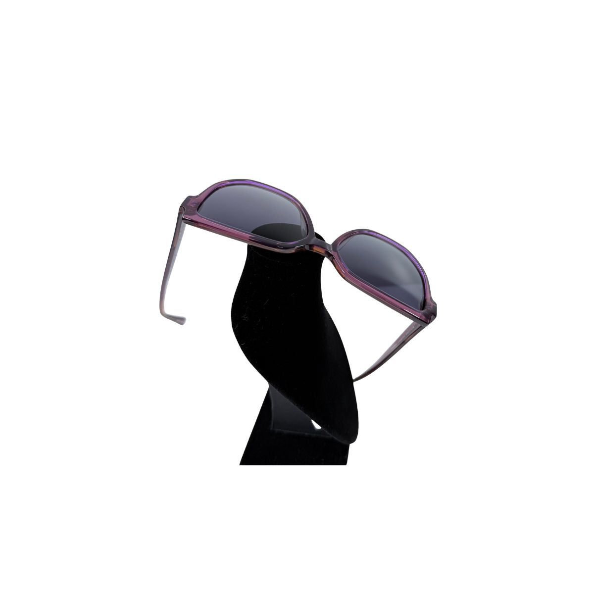 William Morris London SU10086 Plum Transparent Acetate Oversized Sunglasses