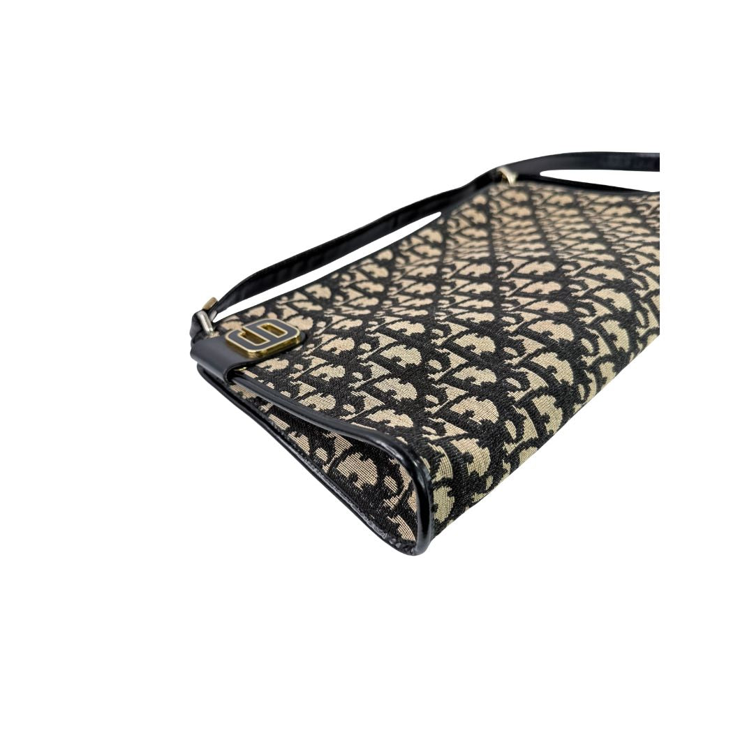 Christan Dior Trotter Monogram Shoulder Bag