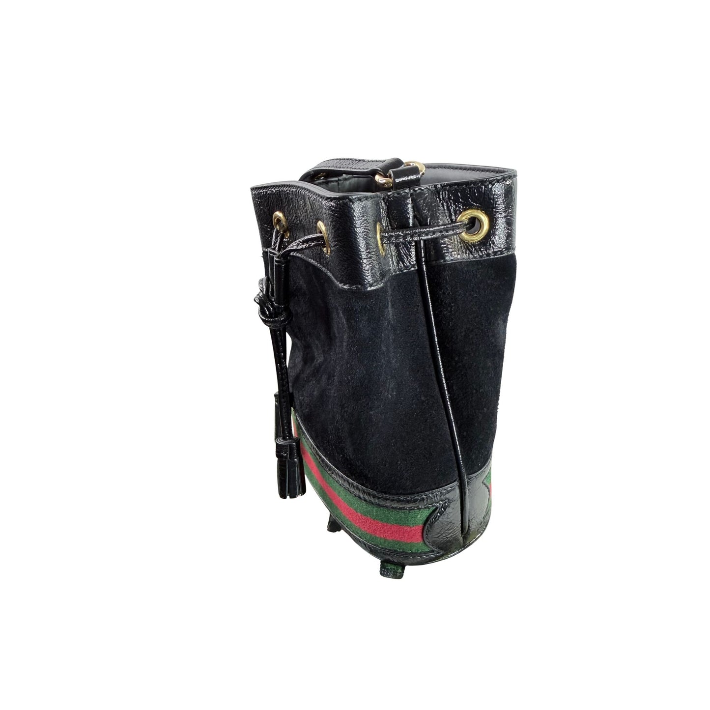 Gucci Web Ophidia Suede Bucket Bag