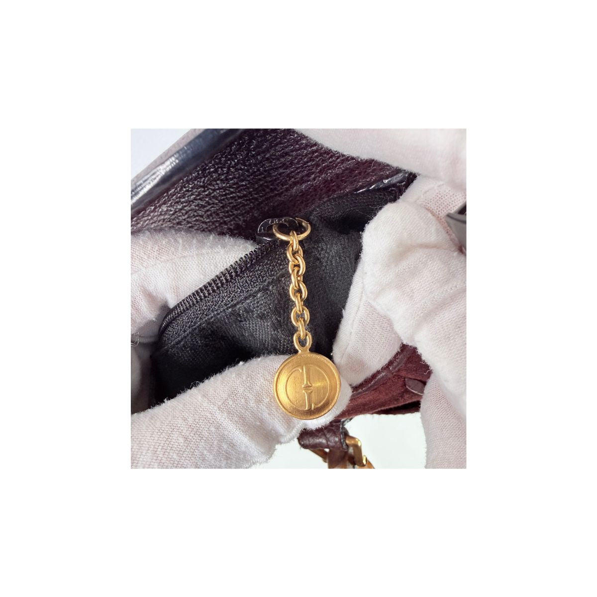 Gucci Bamboo Top Handle Burgundy Suede Leather Bag