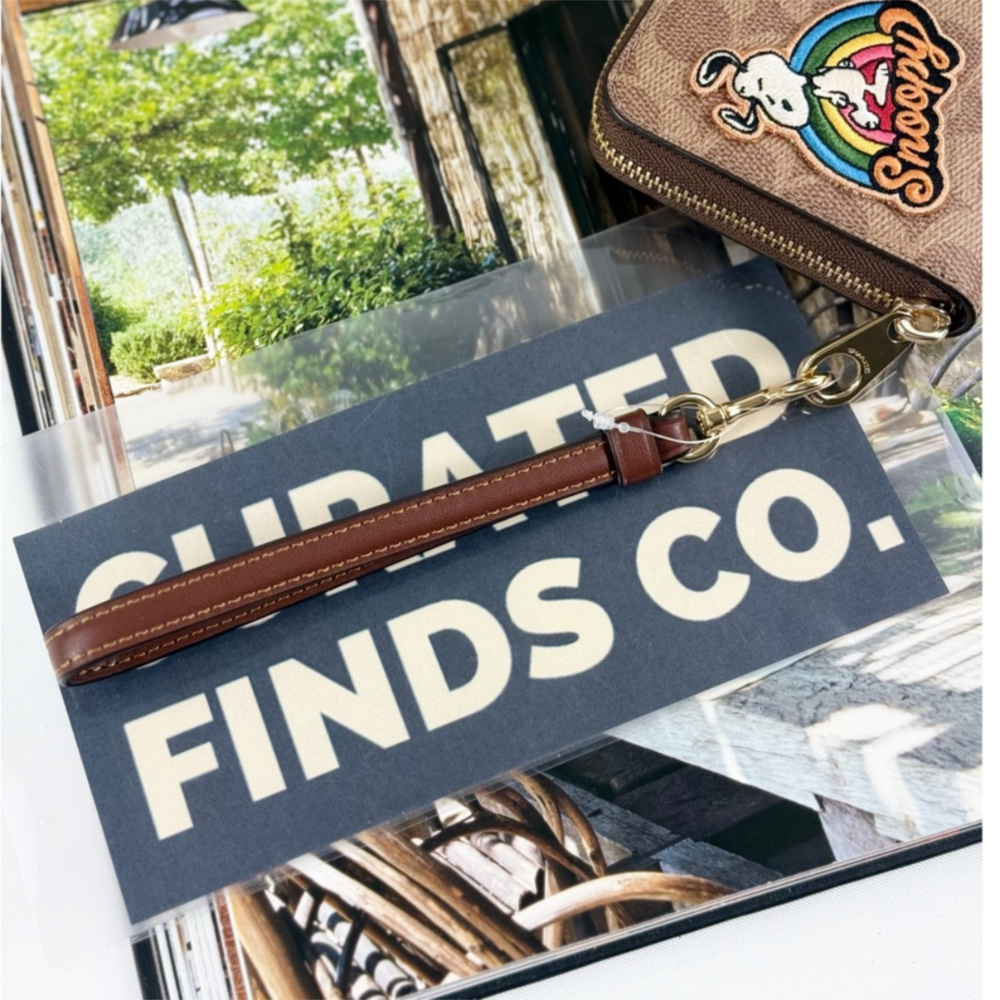 Coach X CBM91 Peanuts Long Zip Around Wallet In Signature Canvas With Patches