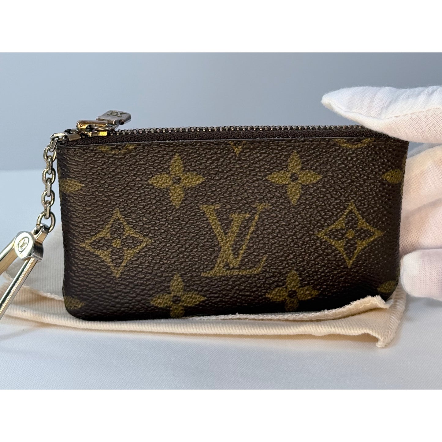 Louis Vuitton Monogram Key Pouch Vintage with Dust Bag