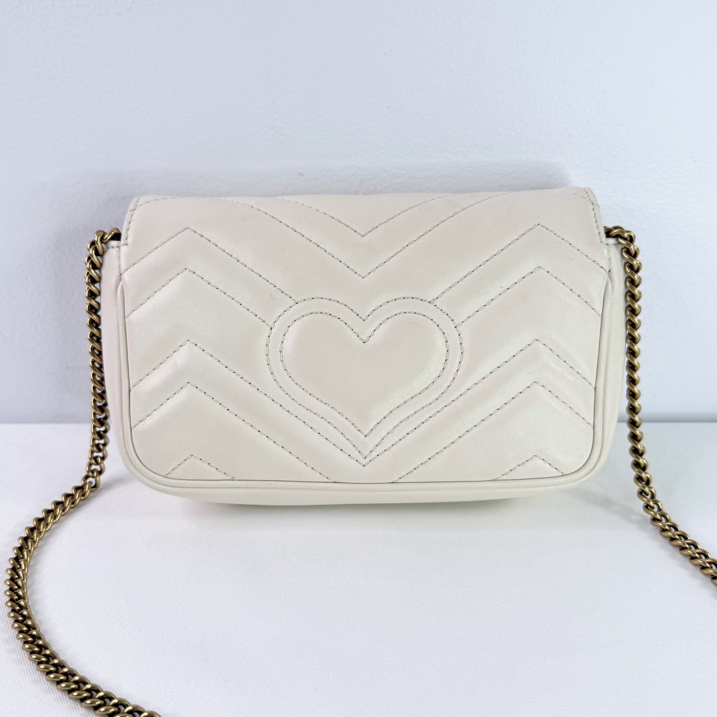 GUCCI GG Marmont Mini Quilted Leather Crossbody Bag