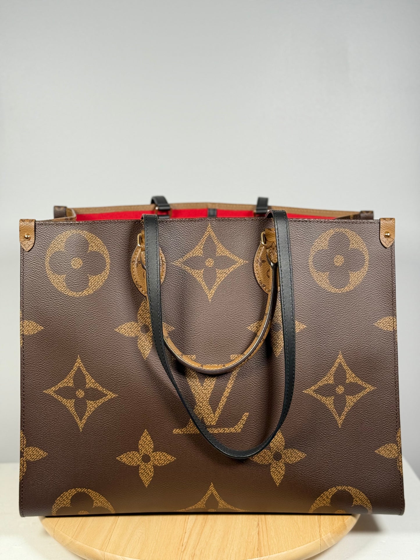 Louis Vuitton Monogram Reverse OnTheGo GM 2WAY Shoulder Tote Bag