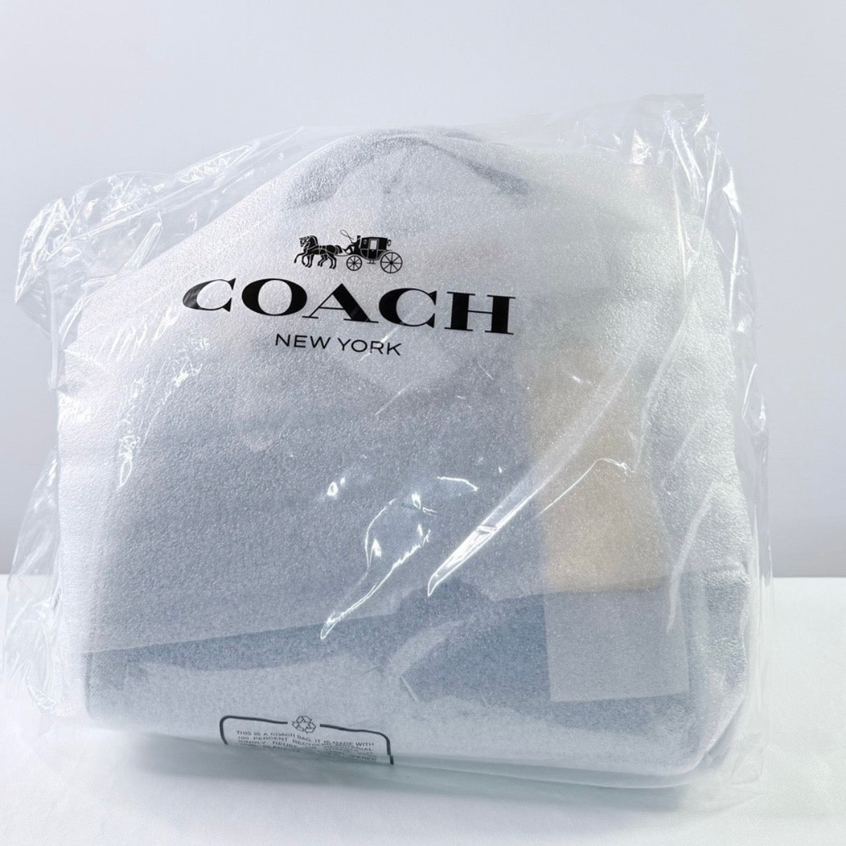 Coach Rowan Satchel Bag In Loved Denim With Charms