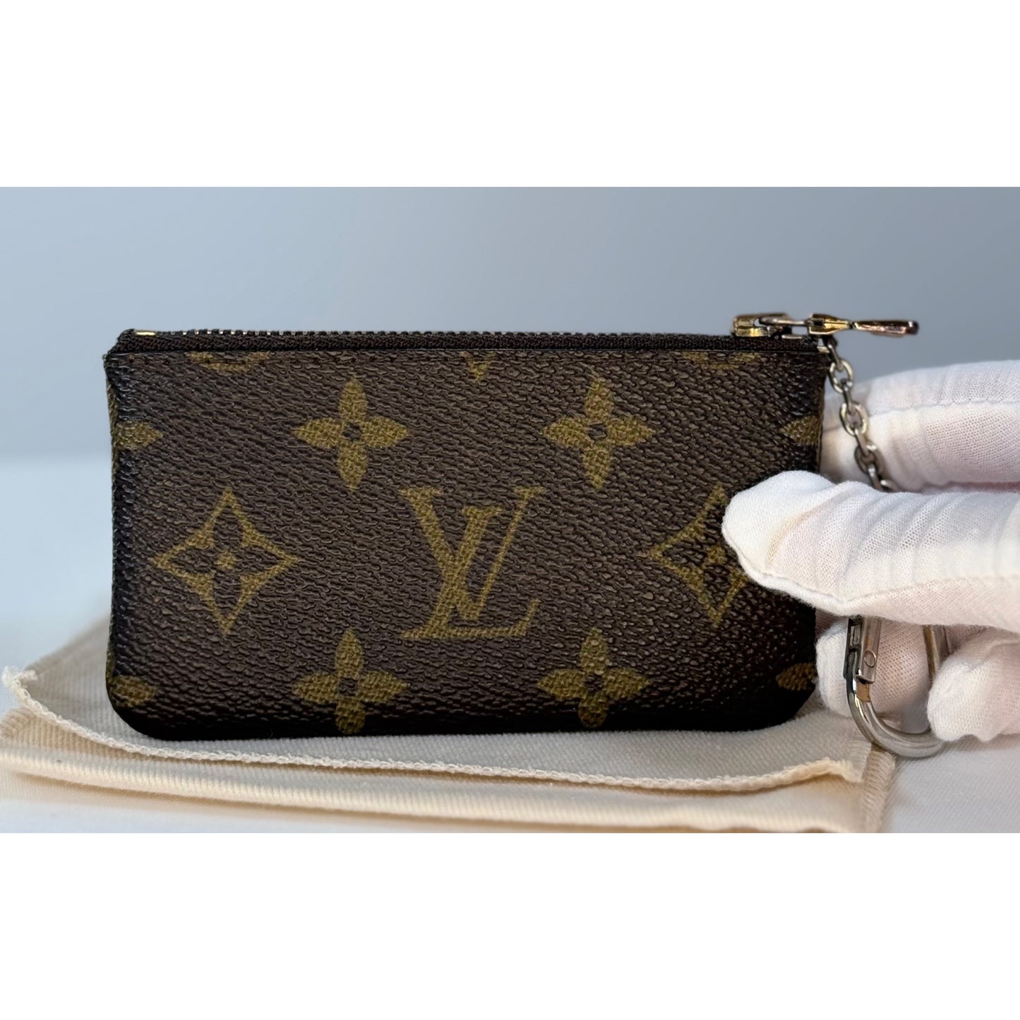 Louis Vuitton Monogram Key Pouch Vintage with Dust Bag