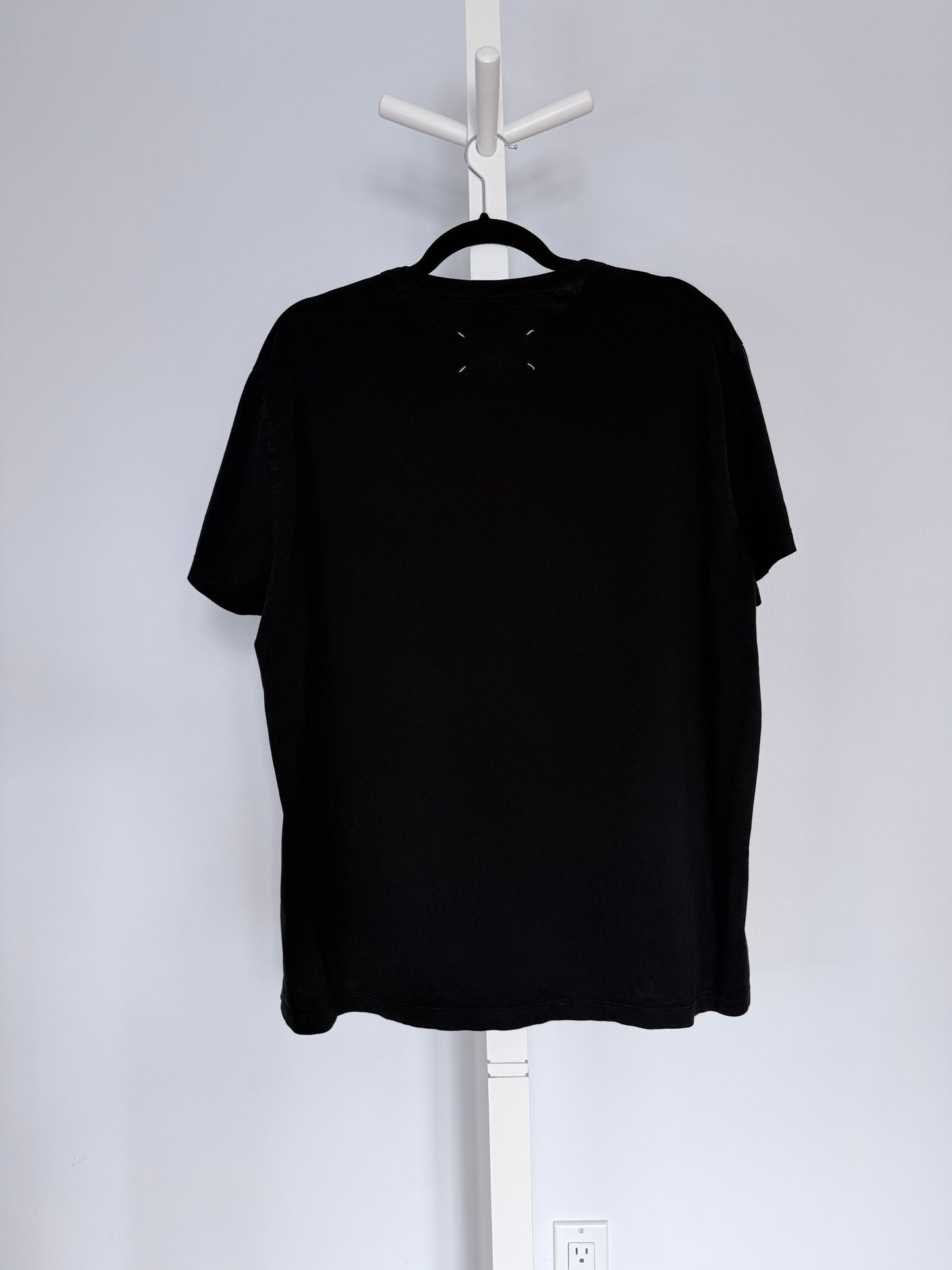 Maison Margiela Number Logo Black Cotton T-Shirt
