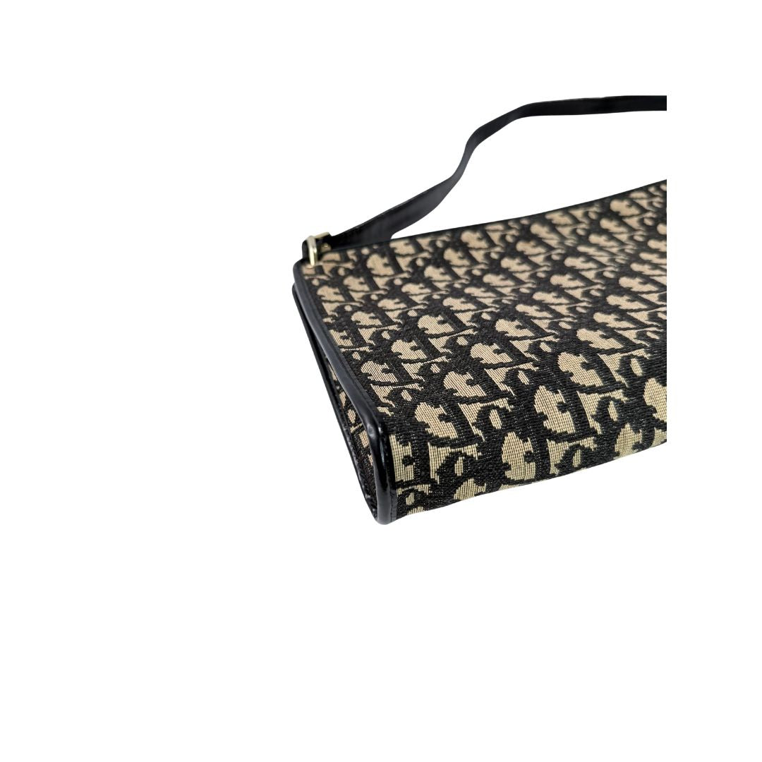Christan Dior Trotter Monogram Shoulder Bag