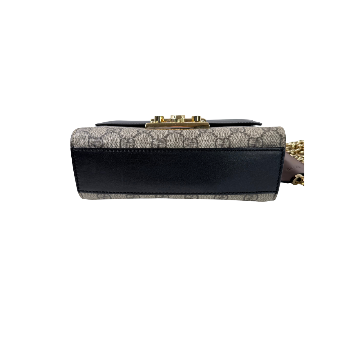 Gucci Padlock GG Supreme Canvas Leather Shoulder Bag