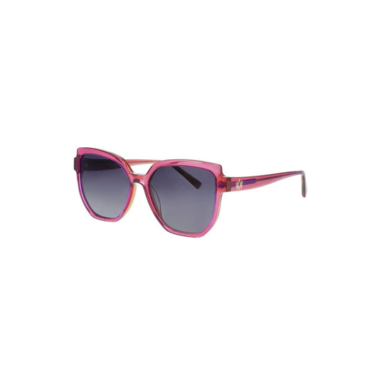 William Morris London SU10086 Plum Transparent Acetate Oversized Sunglasses