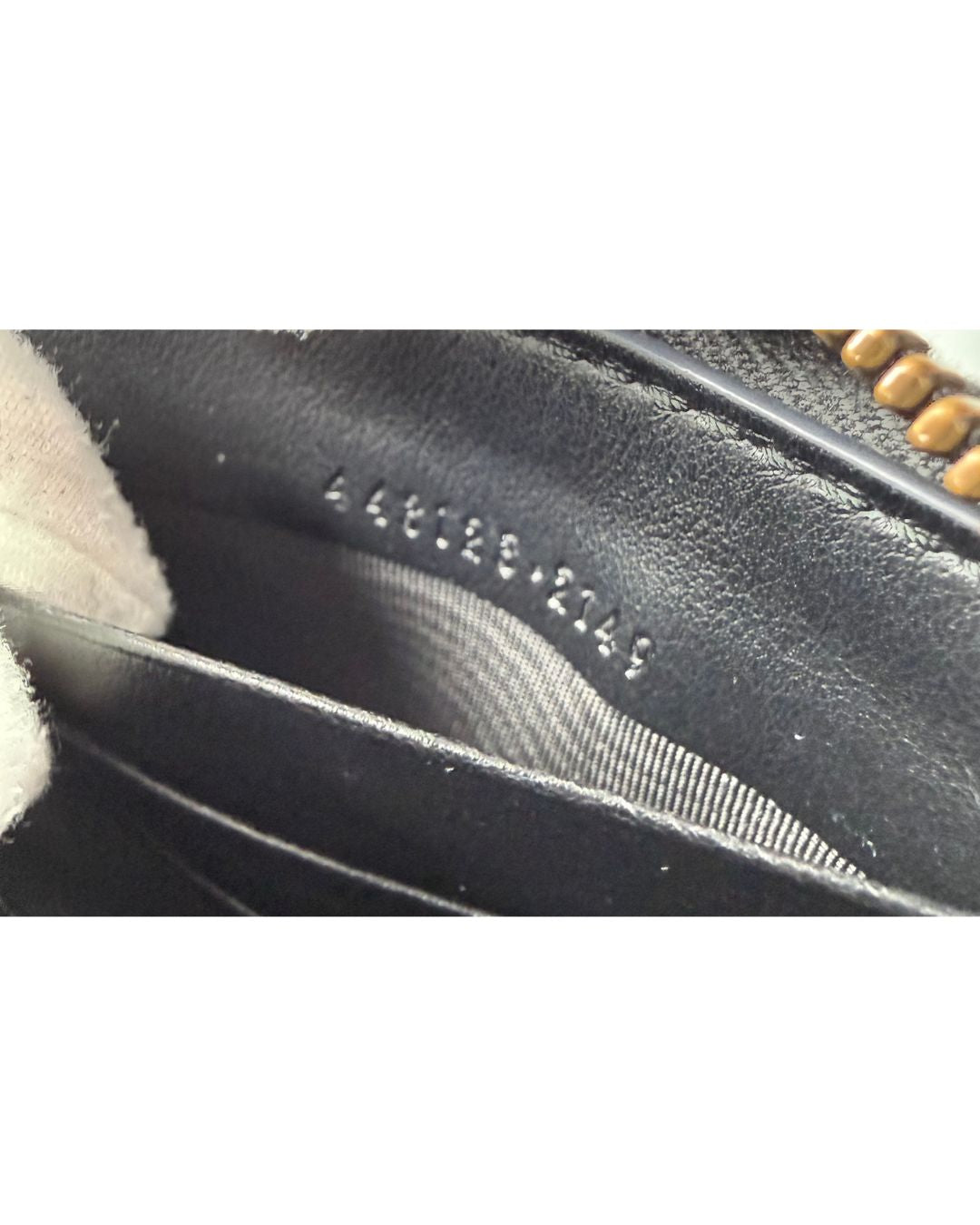 Gucci GG Marmont Black Matelassé Leather Zip Around Wallet
