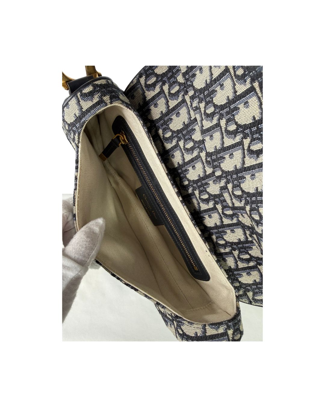 Christian Dior Medium Oblique Saddle Bag with Strap