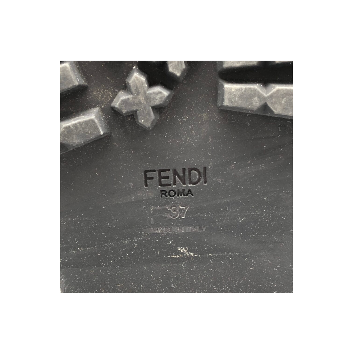 Fendi Platform Ankle Boots Black Patent Leather