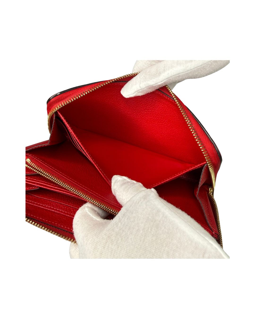 Louis Vuitton Zippy Wallet Monogram Empreinte Red Leather