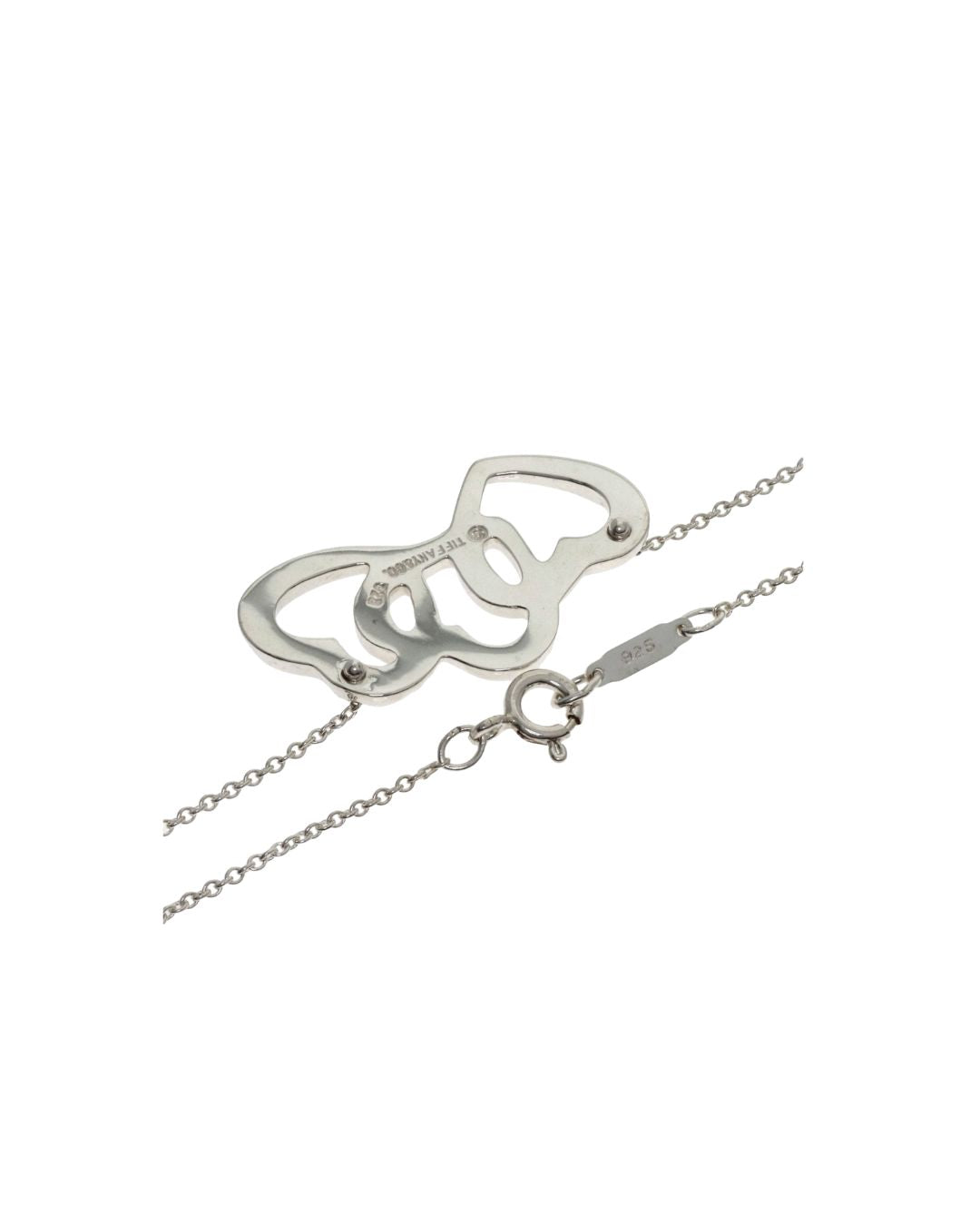 Tiffany & Co. Triple Heart Sterling Silver Necklace