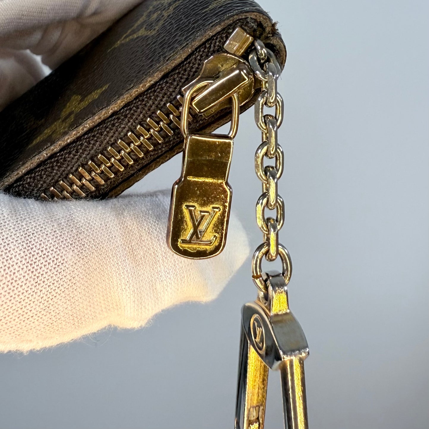 Louis Vuitton Monogram Key Pouch Vintage with Dust Bag