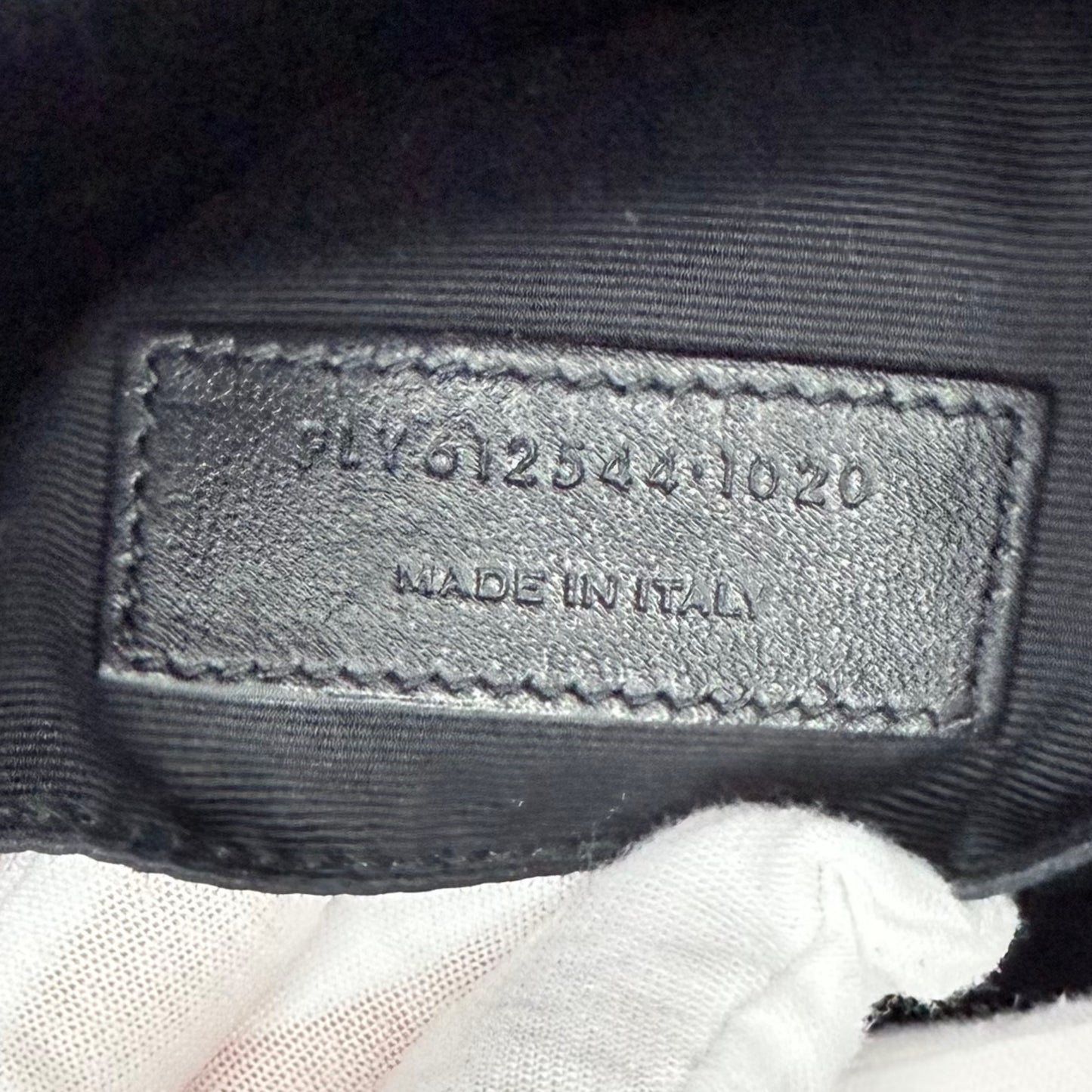 Yves Saint Laurent Black Chevron Quilted Leather Lou Camera Bag