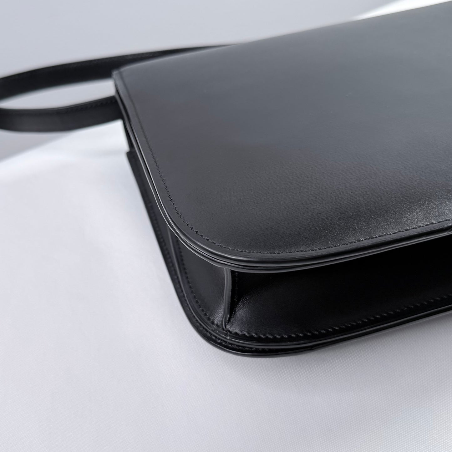 Celine Classic Smooth Calfskin Black Medium Box Bag