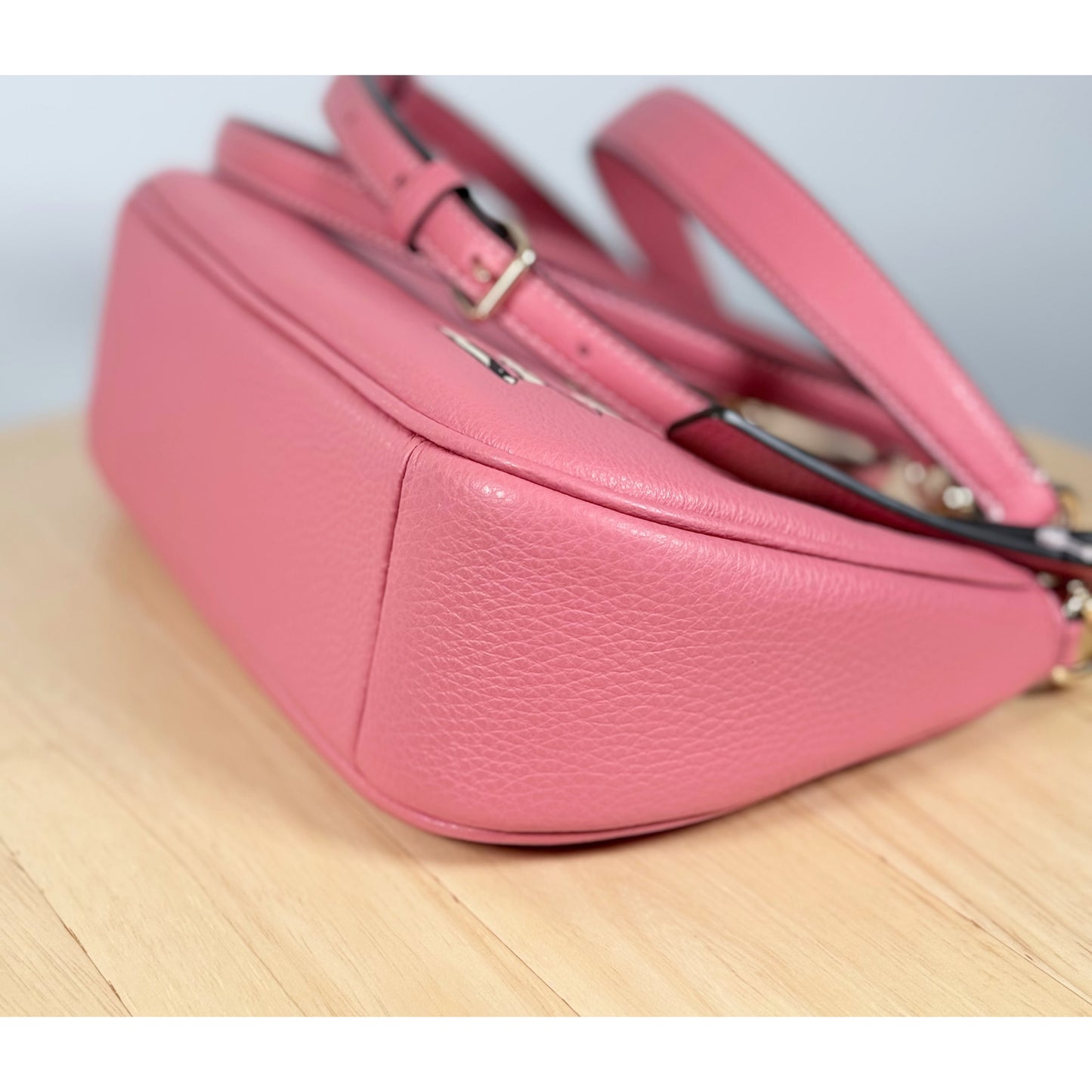 Coach X Peanuts Teri Shoulder Bag With Lucy CBM32 Leather/Bright Coral Multi NWT