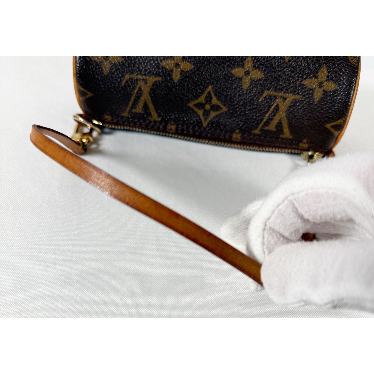Louis Vuitton Monogram Mini Pouch for Papillon Bag Brown