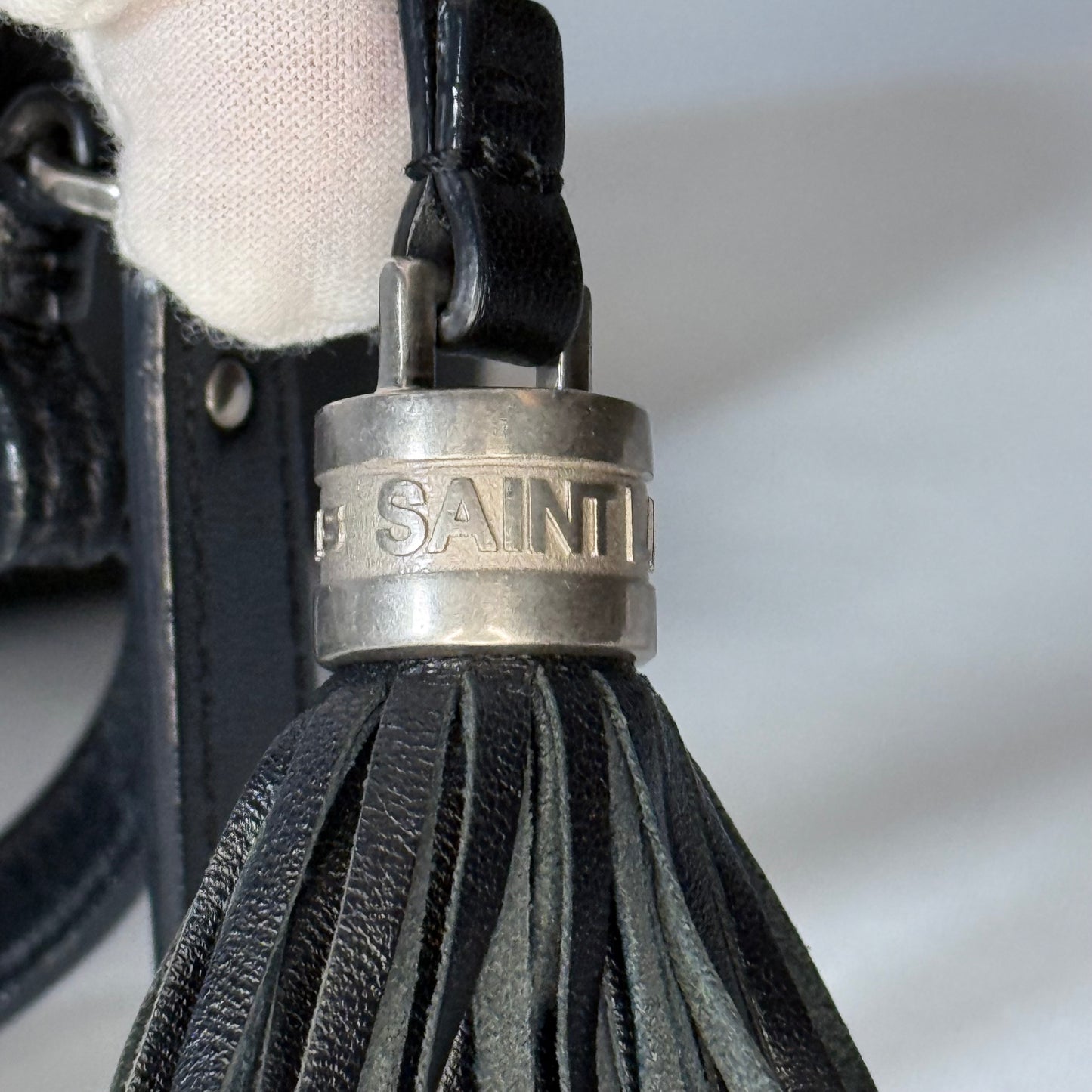 Yves Saint Laurent Black Leather Camera Bag