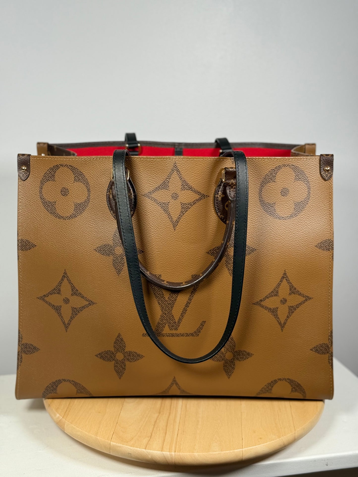 Louis Vuitton Monogram Reverse OnTheGo GM 2WAY Shoulder Tote Bag