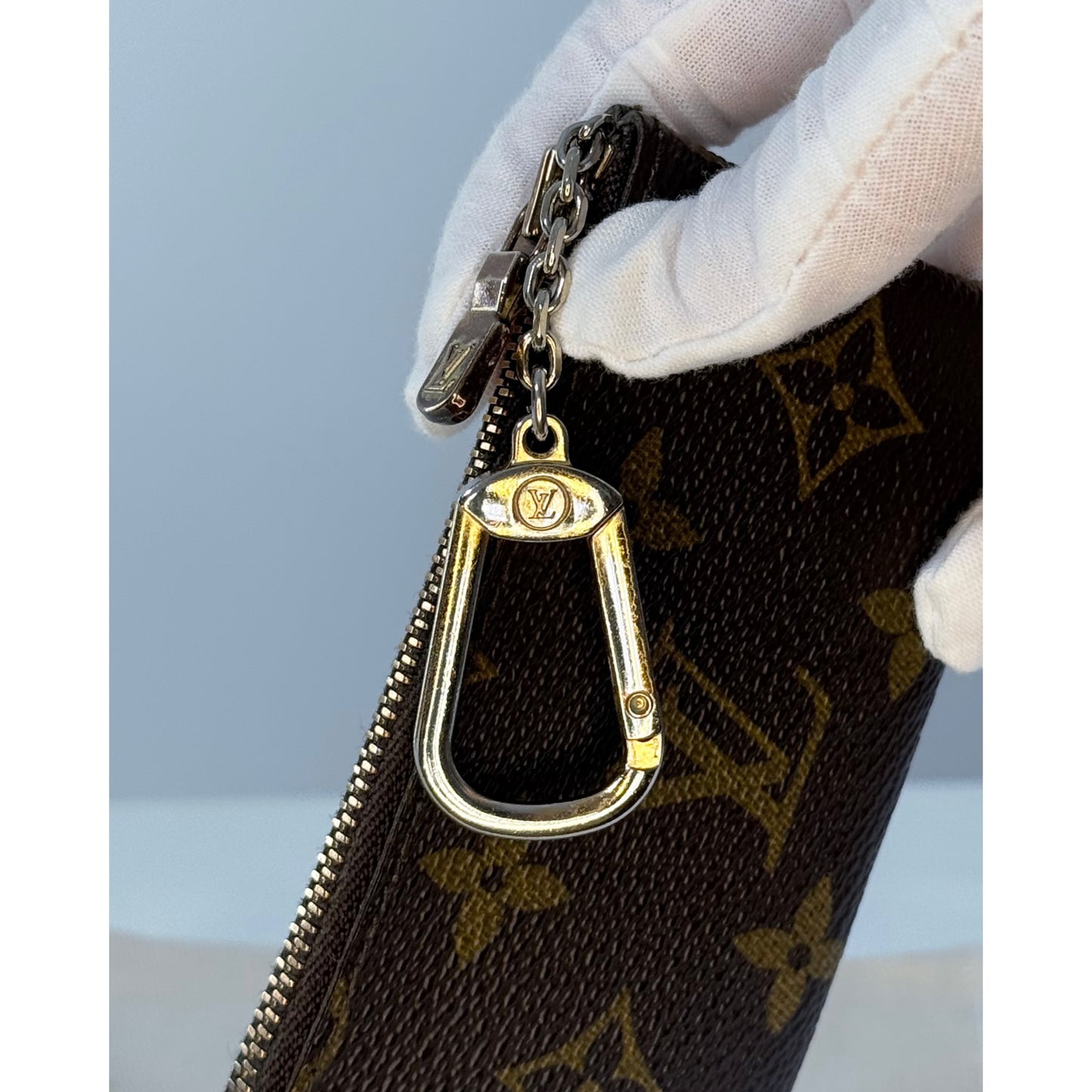 Louis Vuitton Monogram Key Pouch Vintage with Dust Bag