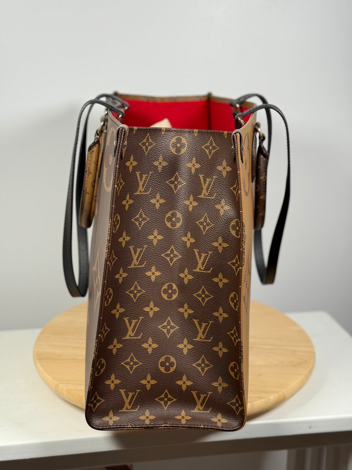 Louis Vuitton Monogram Reverse OnTheGo GM 2WAY Shoulder Tote Bag