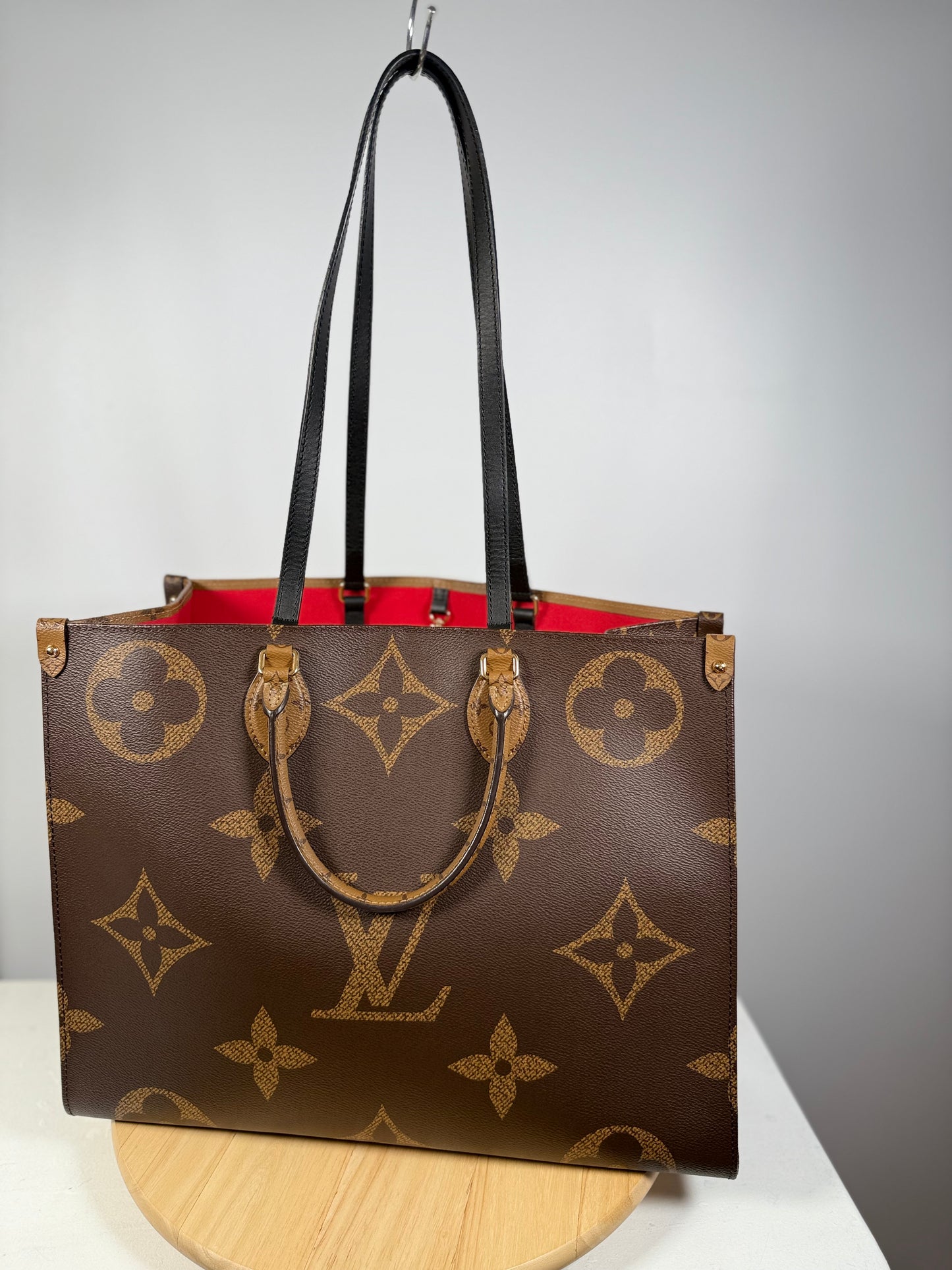 Louis Vuitton Monogram Reverse OnTheGo GM 2WAY Shoulder Tote Bag