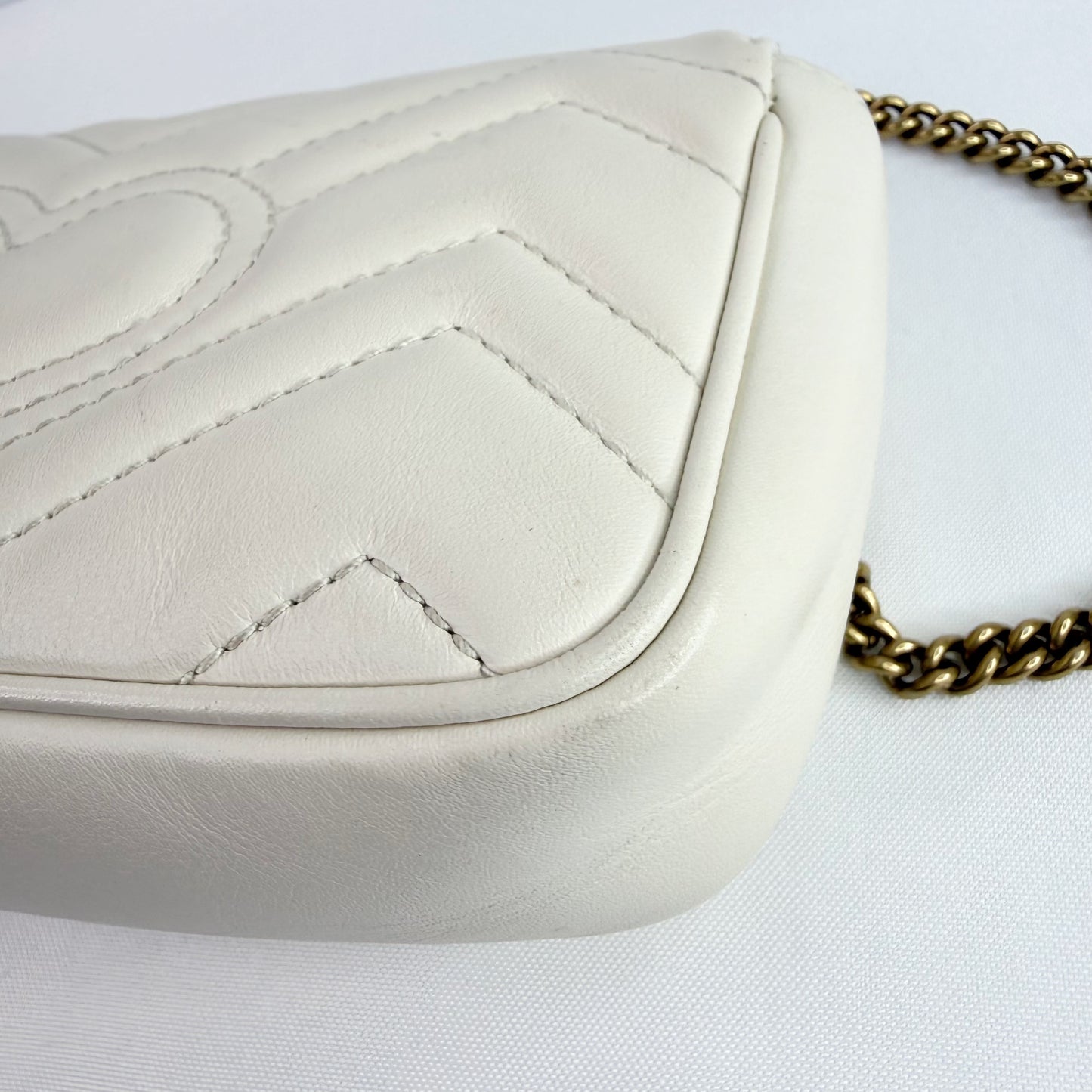 GUCCI GG Marmont Mini Quilted Leather Crossbody Bag