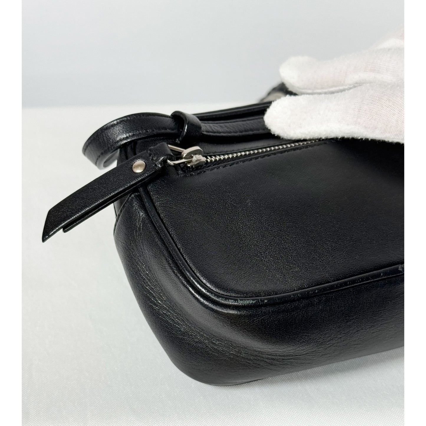 Yves Saint Laurent Black Leather Belt Bag Crossbody Bag, Rare and Hard to Find