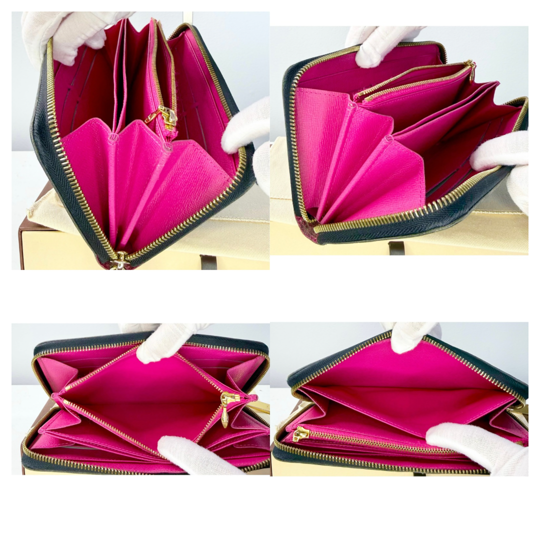 Louis Vuitton Monogram Black Multicolore Zippy Wallet