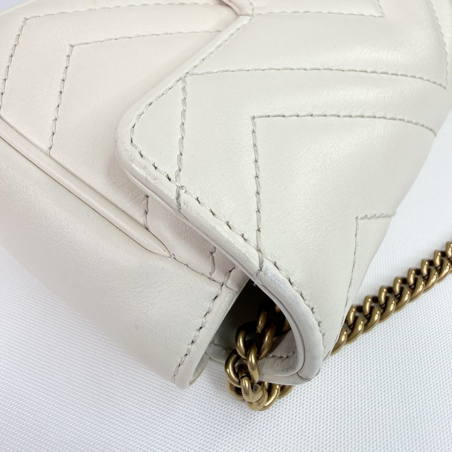 GUCCI GG Marmont Mini Quilted Leather Crossbody Bag