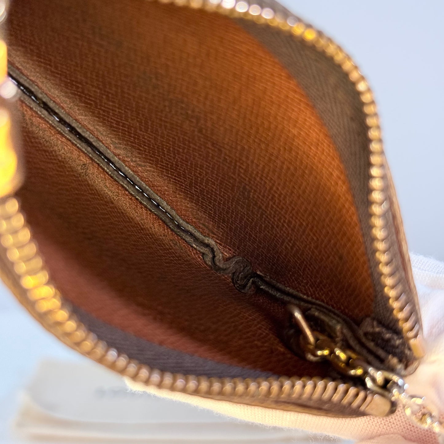 Louis Vuitton Monogram Key Pouch Vintage with Dust Bag