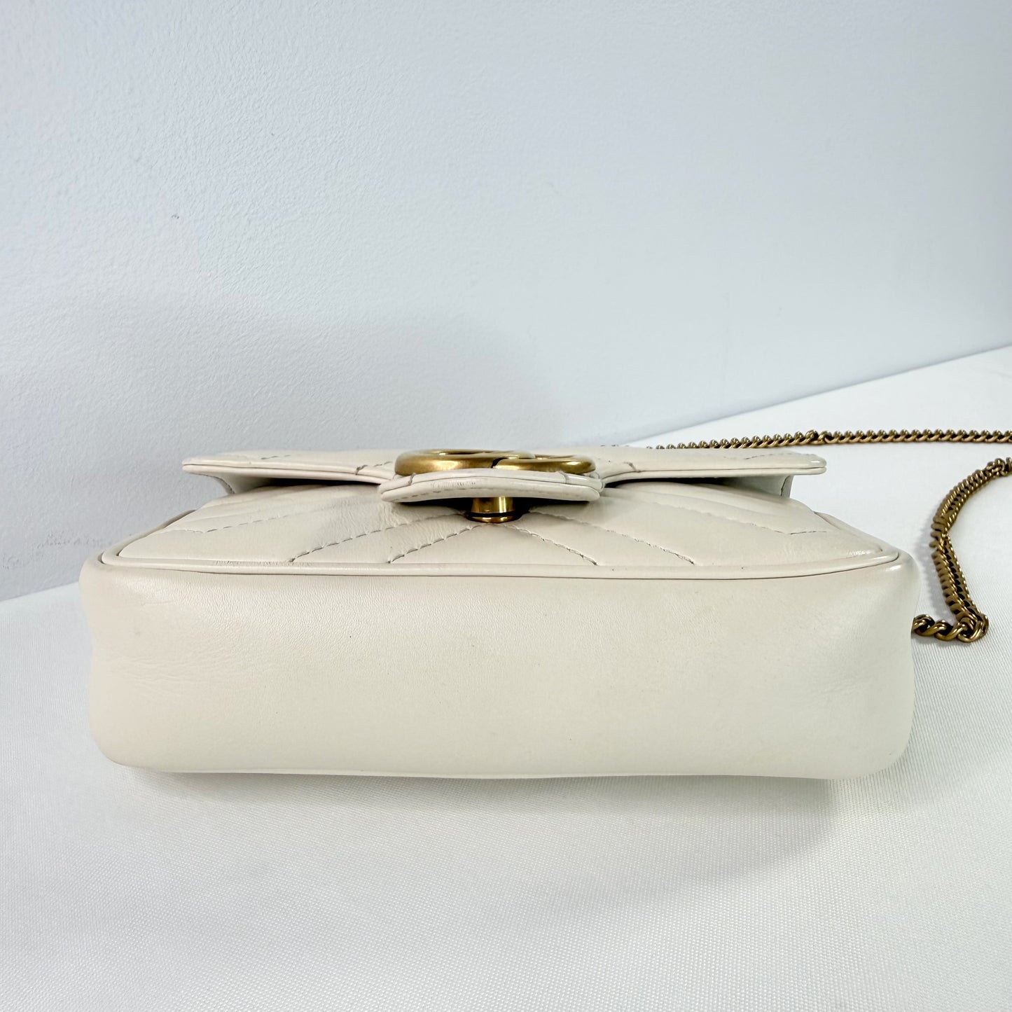 GUCCI GG Marmont Mini Quilted Leather Crossbody Bag