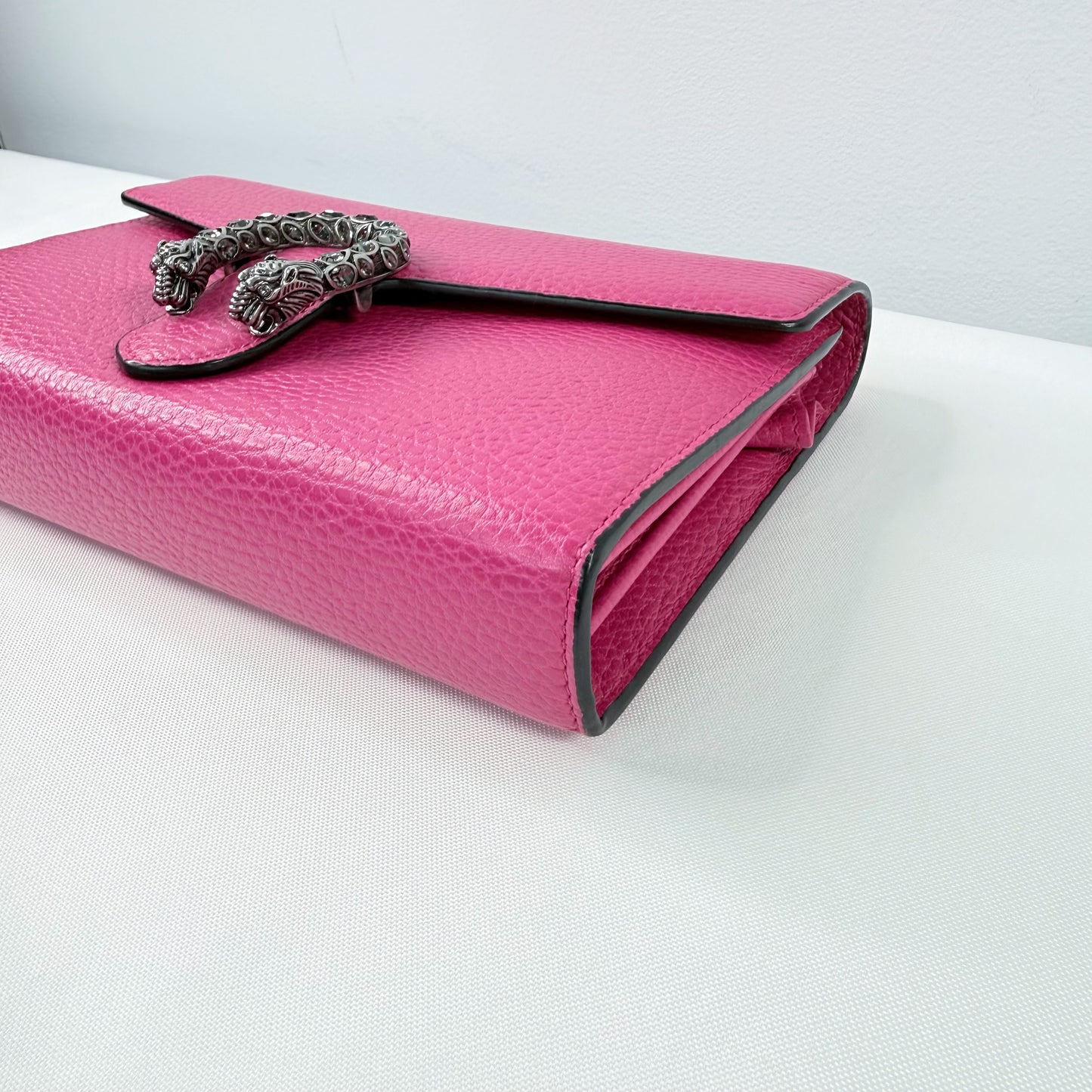 Gucci Dionysus Chain Wallet Pink Leather Shoulder Bag