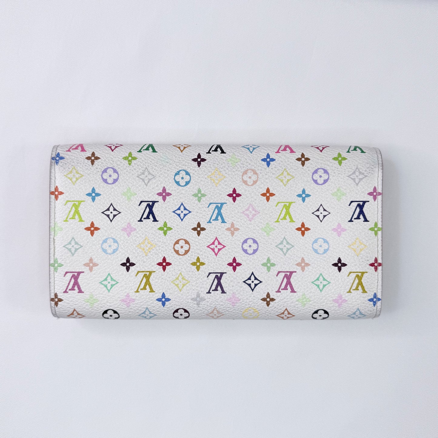 Louis Vuitton Multicolore Sarah Wallet White Long Wallet