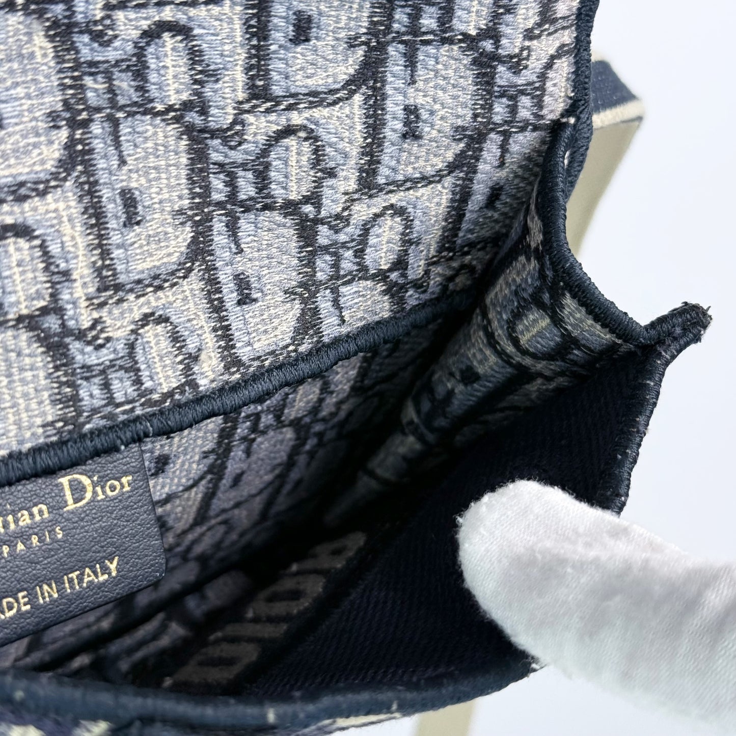 Christian Dior Oblique Slim Saddle Belt Pouch w/ Dust Bag