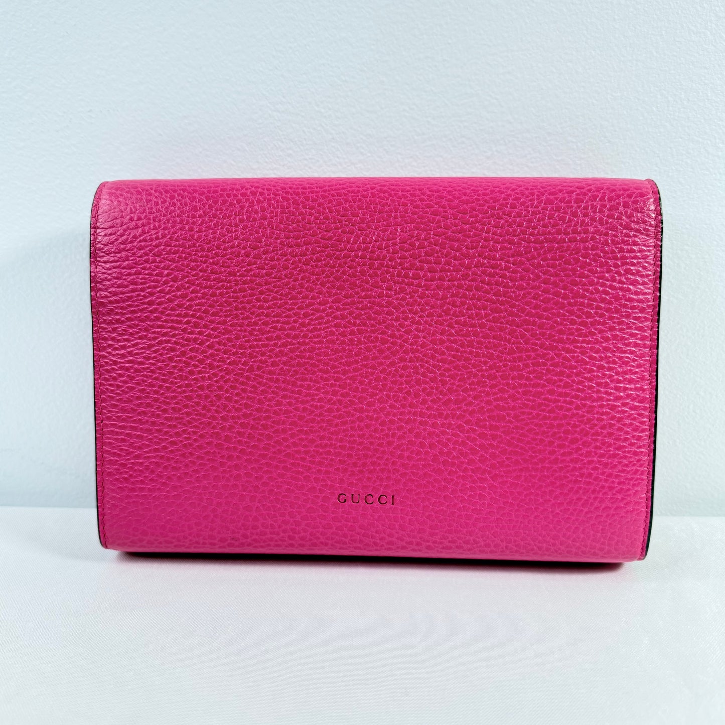 Gucci Dionysus Chain Wallet Pink Leather Shoulder Bag