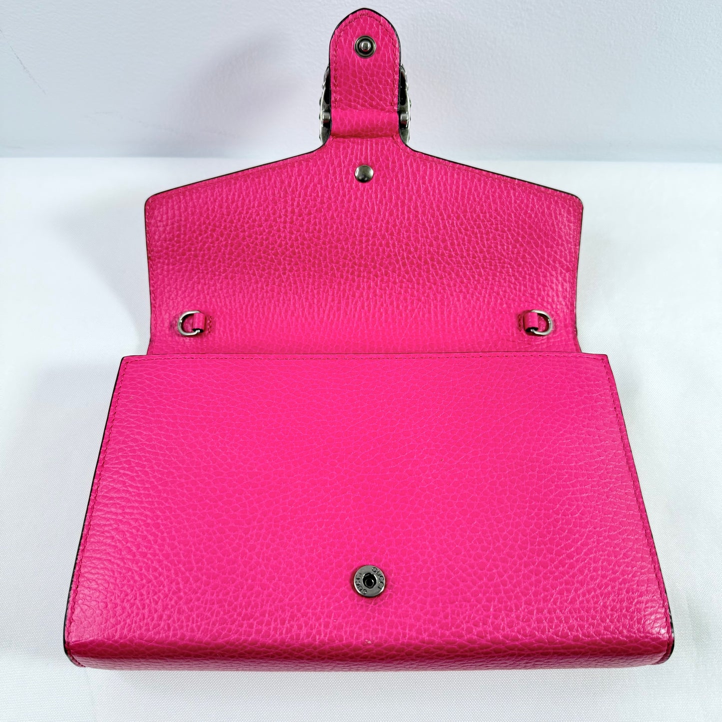 Gucci Dionysus Chain Wallet Pink Leather Shoulder Bag