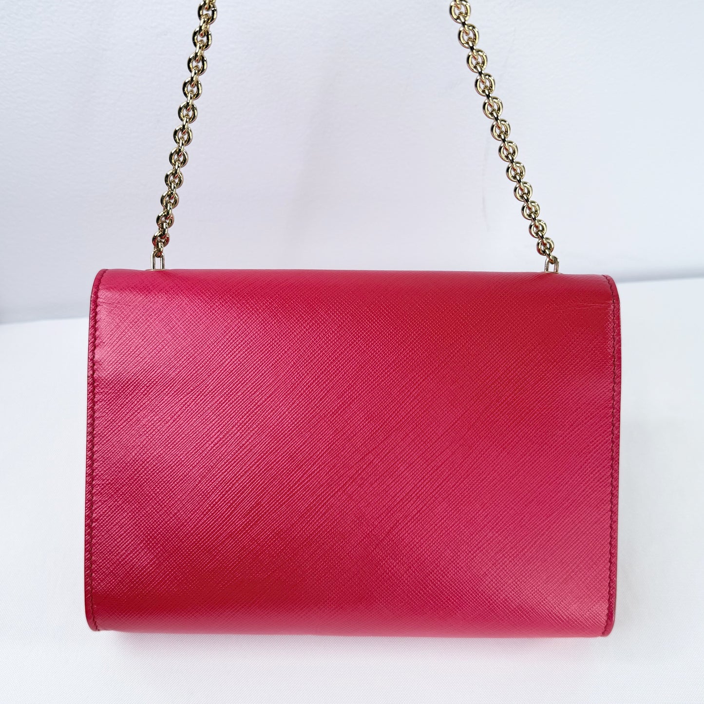 Salvatore Ferragamo Vara Bow Red Saffiano Leather Crossbody Bag