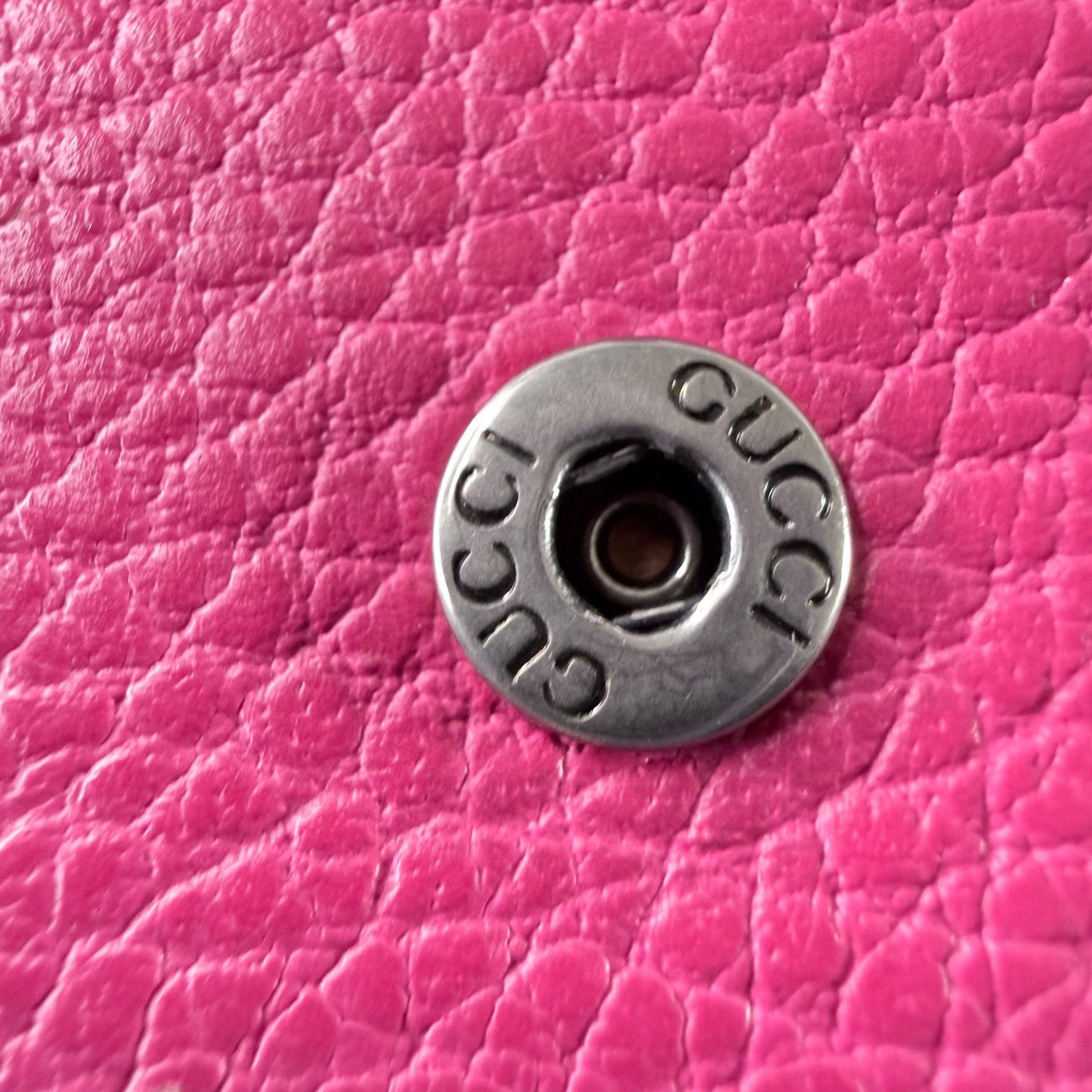 Gucci Dionysus Chain Wallet Pink Leather Shoulder Bag