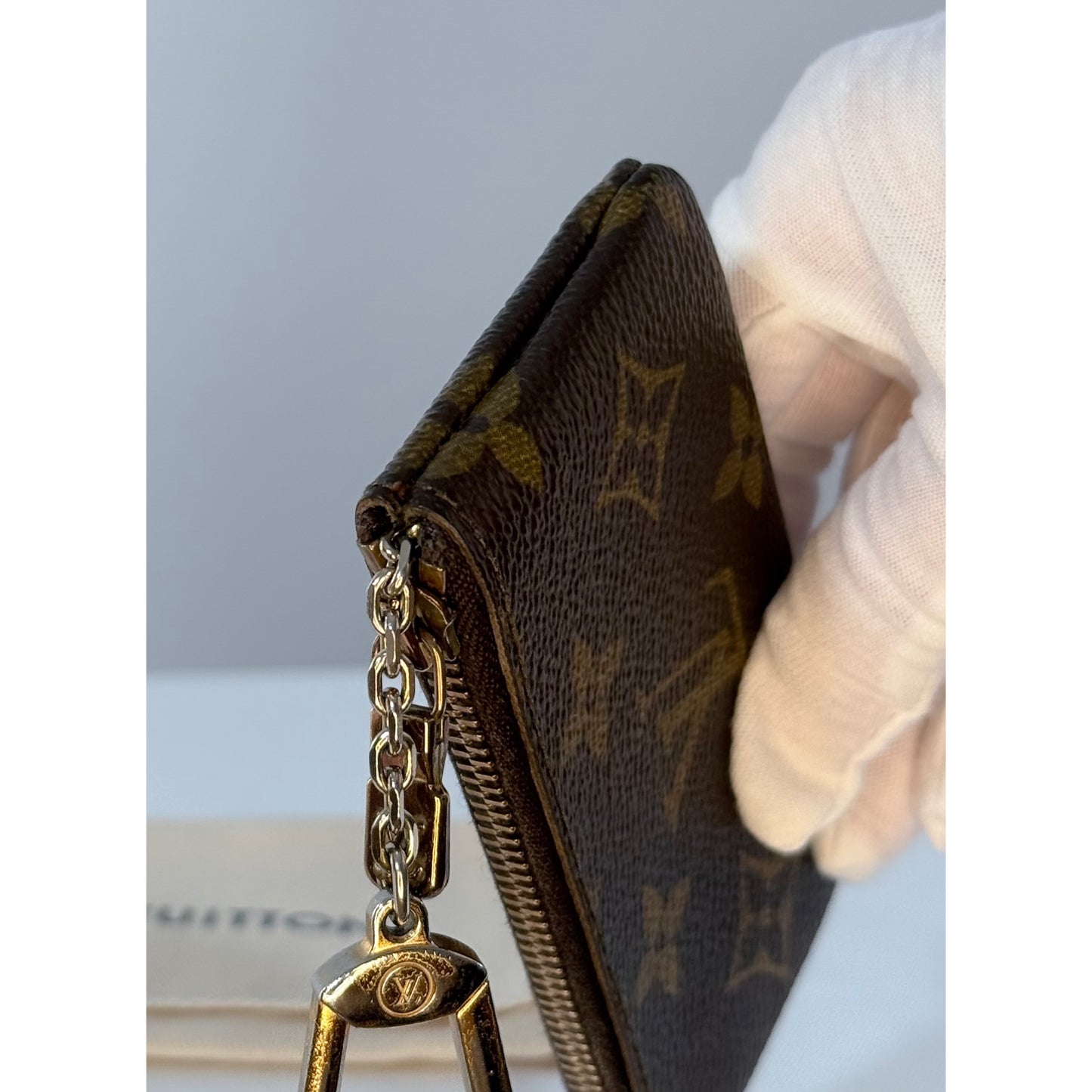 Louis Vuitton Monogram Key Pouch Vintage with Dust Bag