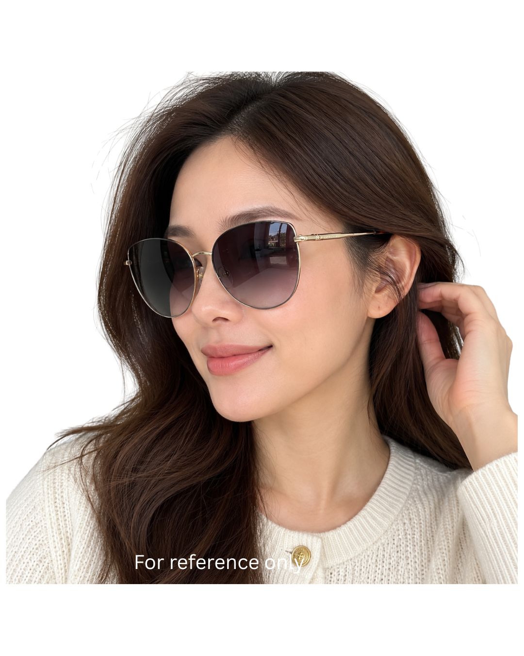 Longchamp LO158S Gold-Tone Gradient Sunglasses