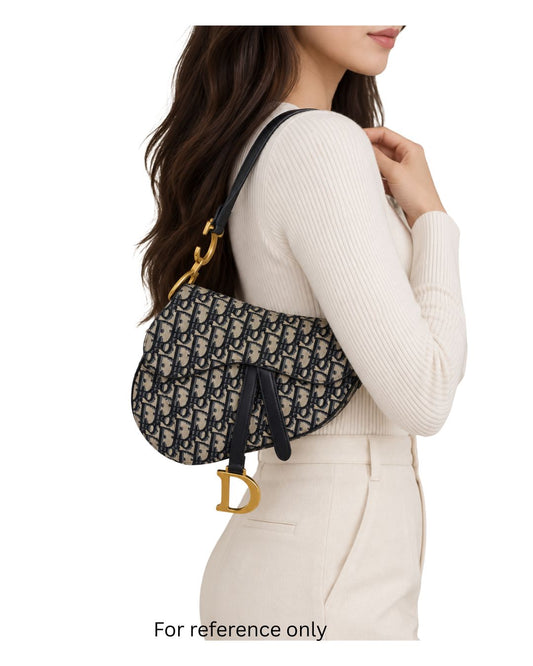Christian Dior Medium Oblique Saddle Bag with Strap