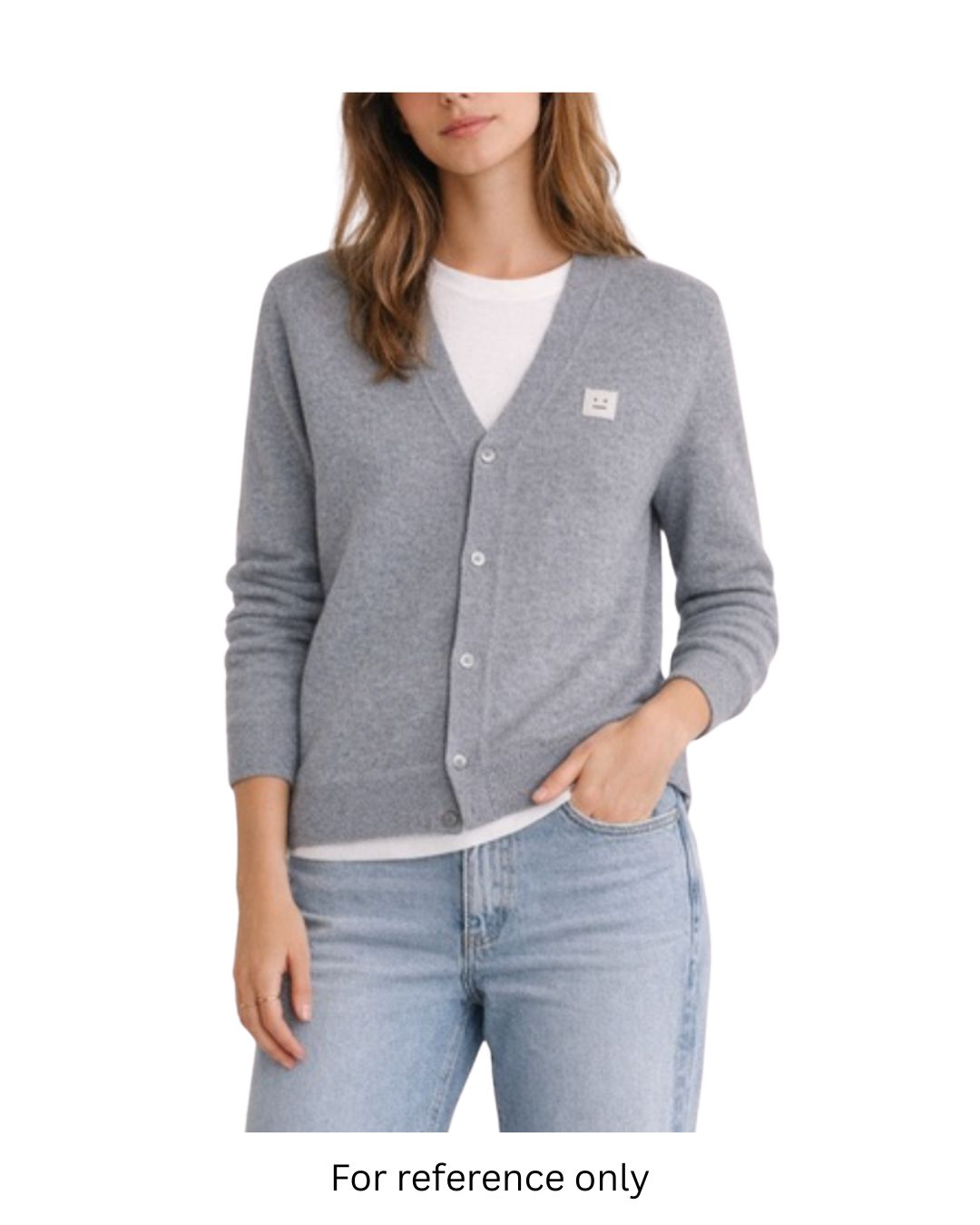 Acne Studios Grey Wool Cardigan