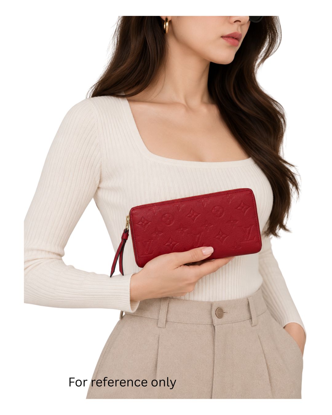 Louis Vuitton Zippy Wallet Monogram Empreinte Red Leather