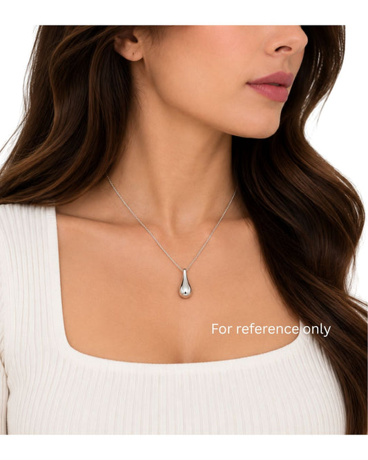 Tiffany & Co. Elsa Peretti Teardrop Sterling Silver Necklace