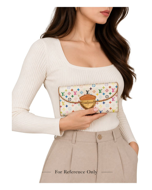 Louis Vuitton White Monogram Multicolor Eugenie Wallet