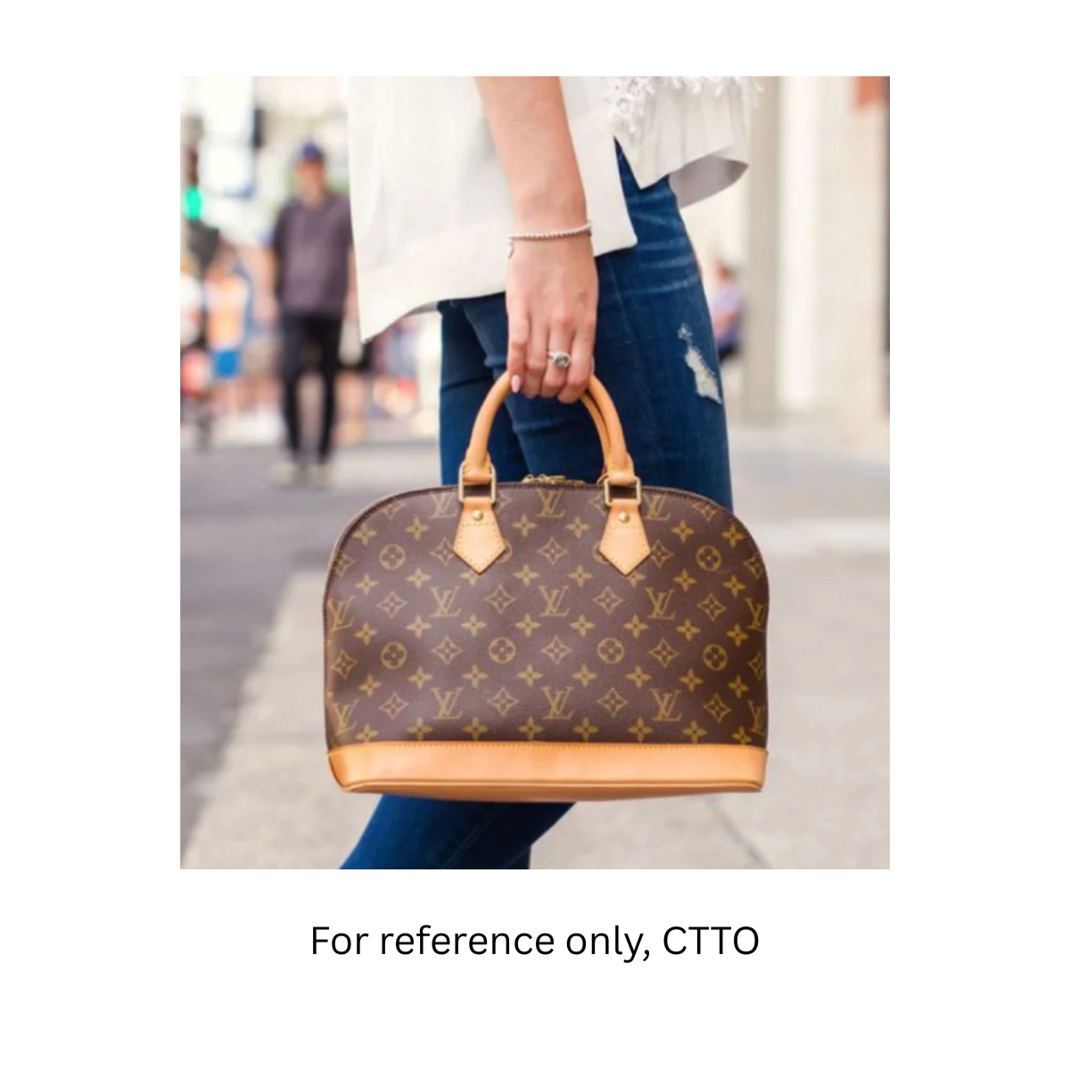 Louis Vuitton Alma PM Monogram Canvas Leather Handbag